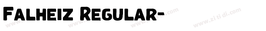 Falheiz Regular字体转换